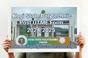 Kogi State Polytechnic Post UTME Form Kogi State Polytechnic Post UTME Form