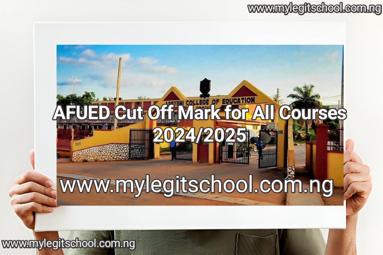 AFUED Cut-off marks for all courses