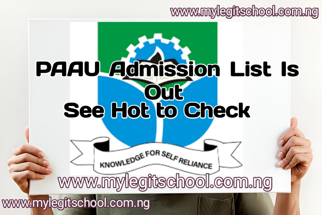 PAAU Admission List