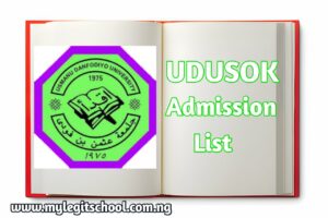 UDUSOK Admission List