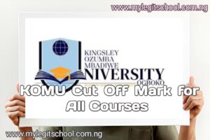 KOMU Cut Off Mark for All Courses