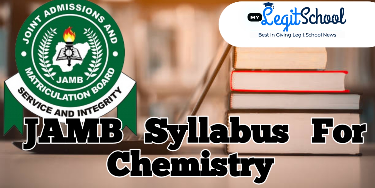 JAMB Syllabus For Chemistry