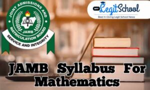 JAMB Syllabus For Mathematics | Recommended Mathematics Textbook for JAMB